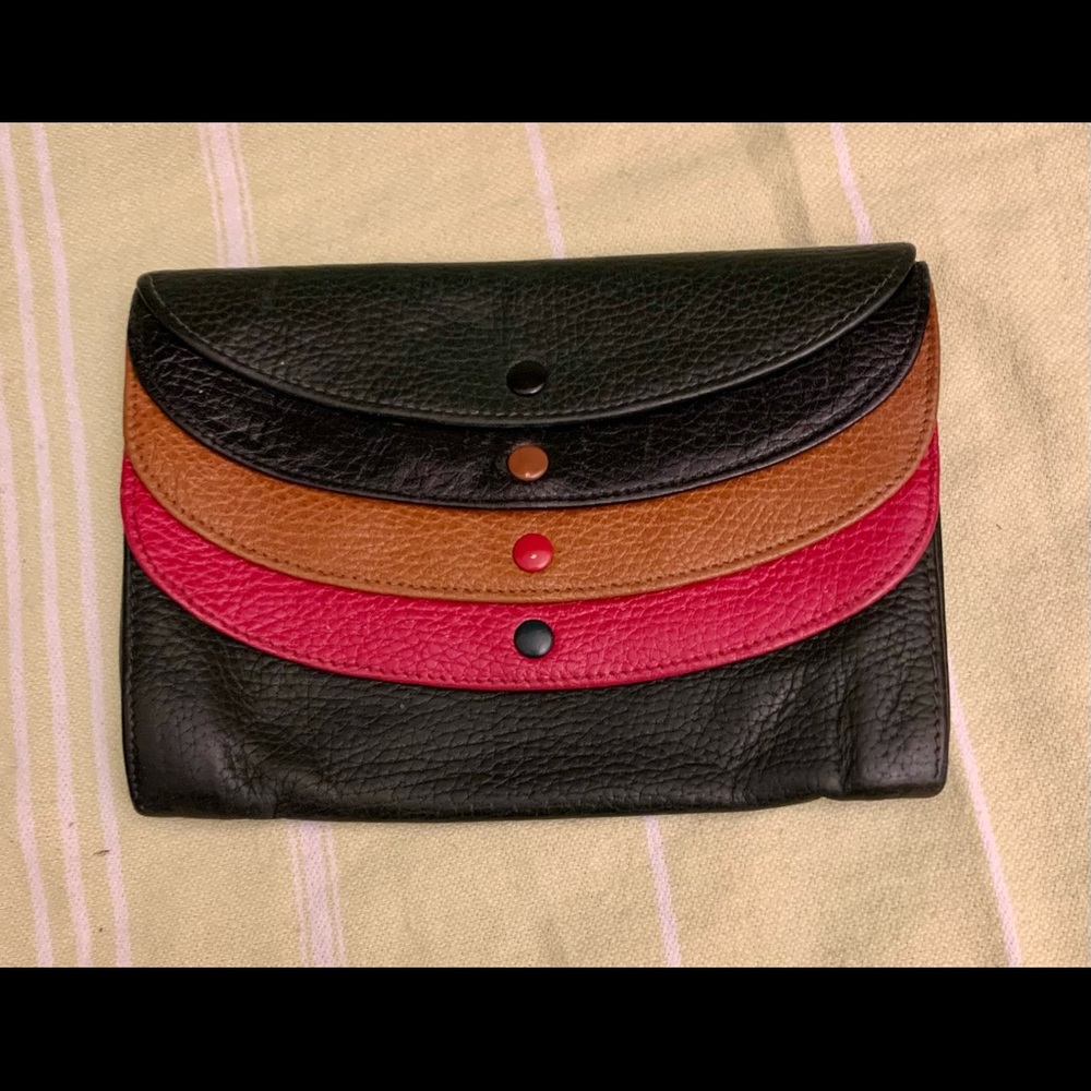 Woman’s leather wallet/clutch made in Italy.